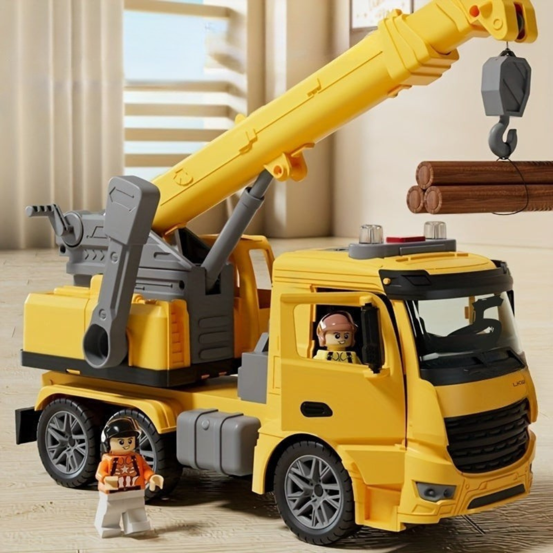 Truck Crane Byggleksak - realistisk lek och roligt lärande