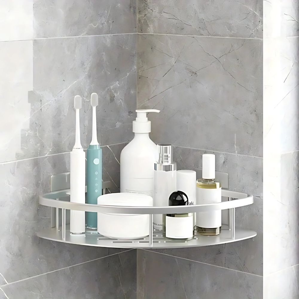 Wandregal für die Dusche gebogen – Praktische und moderne Organisation