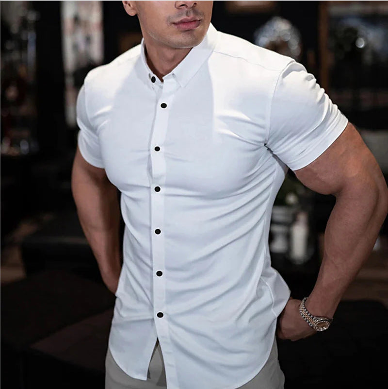 Joseph | Camisa de Mangas Curtas Elegante – Corte Ajustado e Estilo Moderno