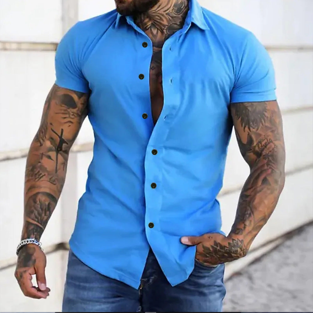 Joseph | Camisa de Mangas Curtas Elegante – Corte Ajustado e Estilo Moderno