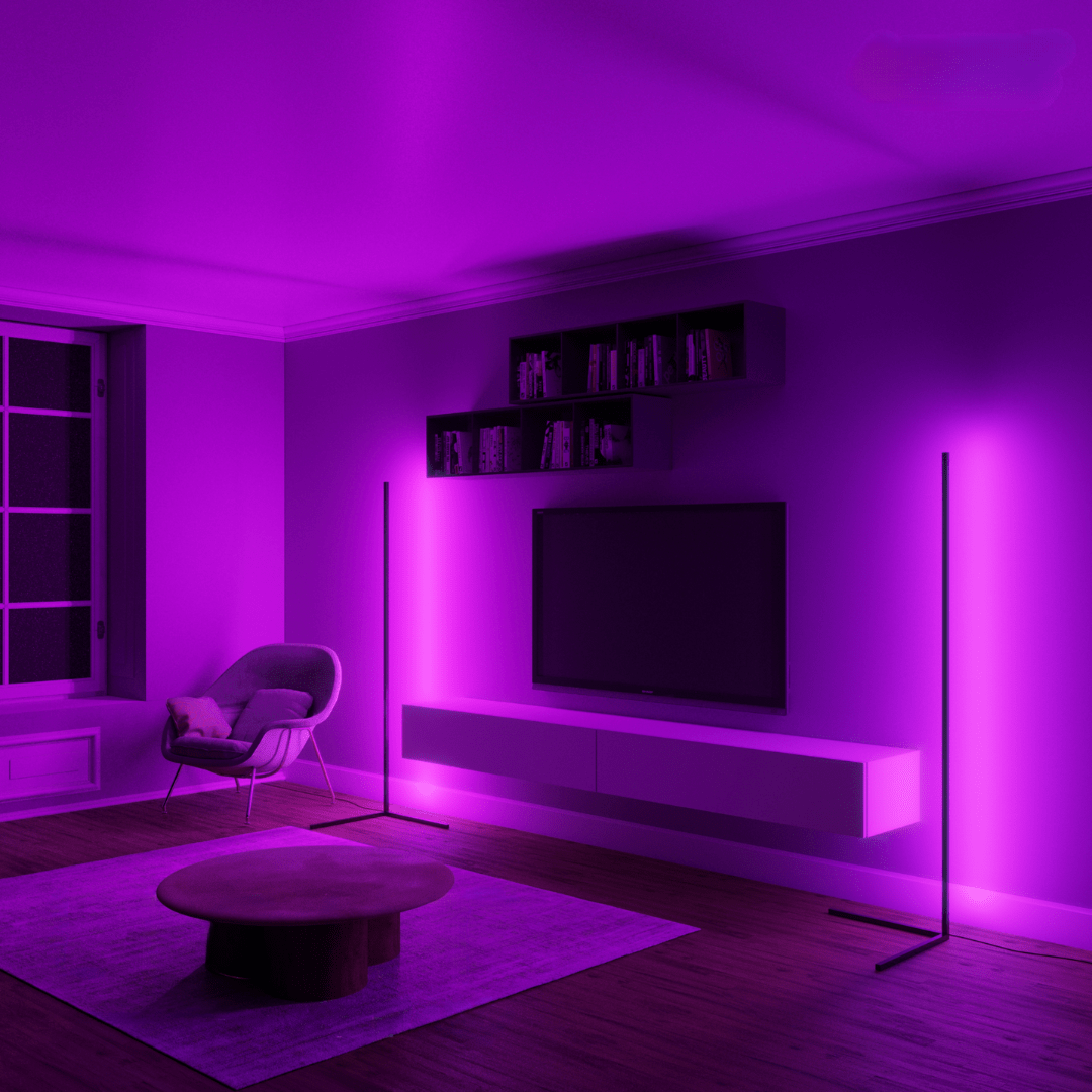 Candeeiro de ambiente de canto - Éclat Multicolore & Atmosphère Moderne