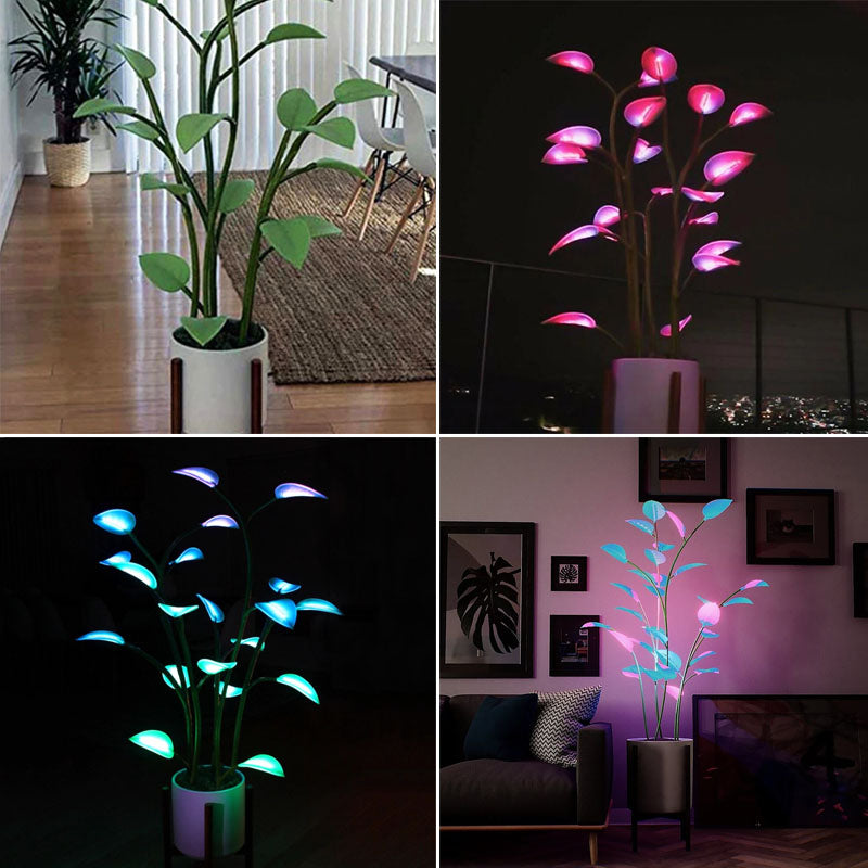 מנורת LED קסומה בצורת צמח – אווירה טבעית ומכשפת