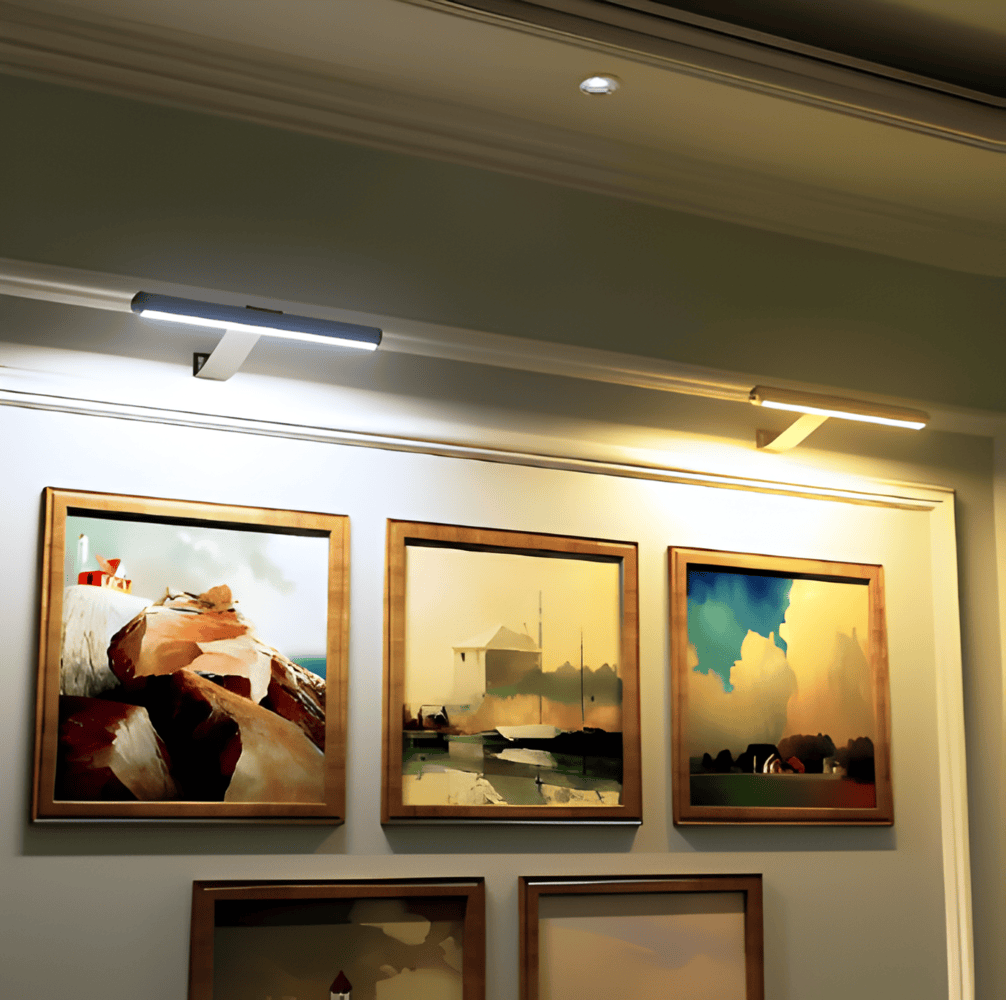 Lampada da parete a LED ricaricabile senza fili USB - Rotazione completa e comoda ricarica