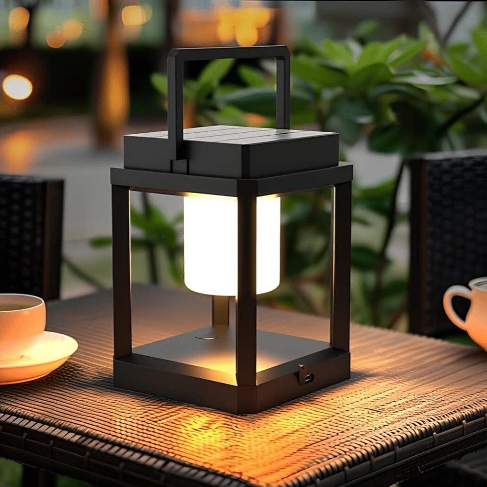 Linterna Solar Moderna – Iluminación Elegante y Duradera
