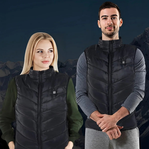 Gilet riscaldante unisex - Temperatura regolabile e stile moderno