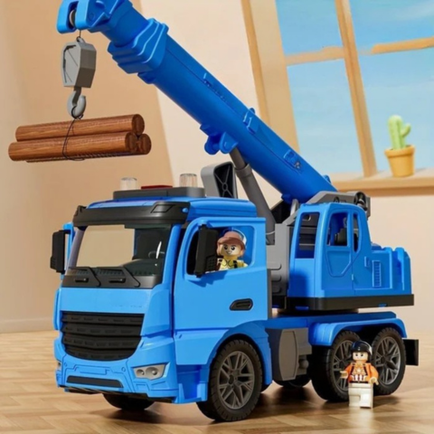 Truck Crane Byggleksak - realistisk lek och roligt lärande