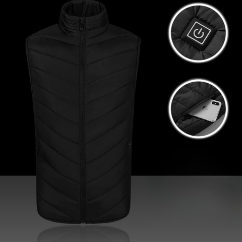 Gilet riscaldante unisex - Temperatura regolabile e stile moderno