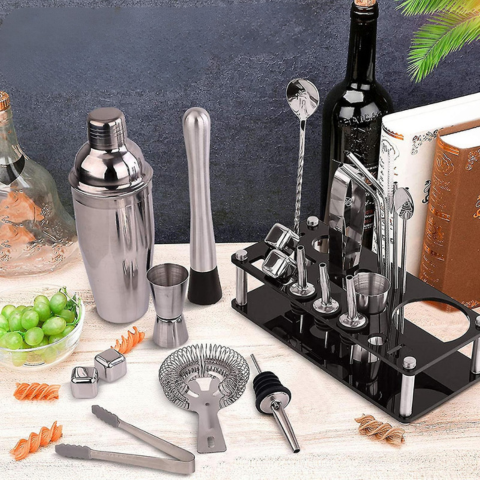Complete Bartender Kit – 23 Pieces for Home or Professional Cocktails