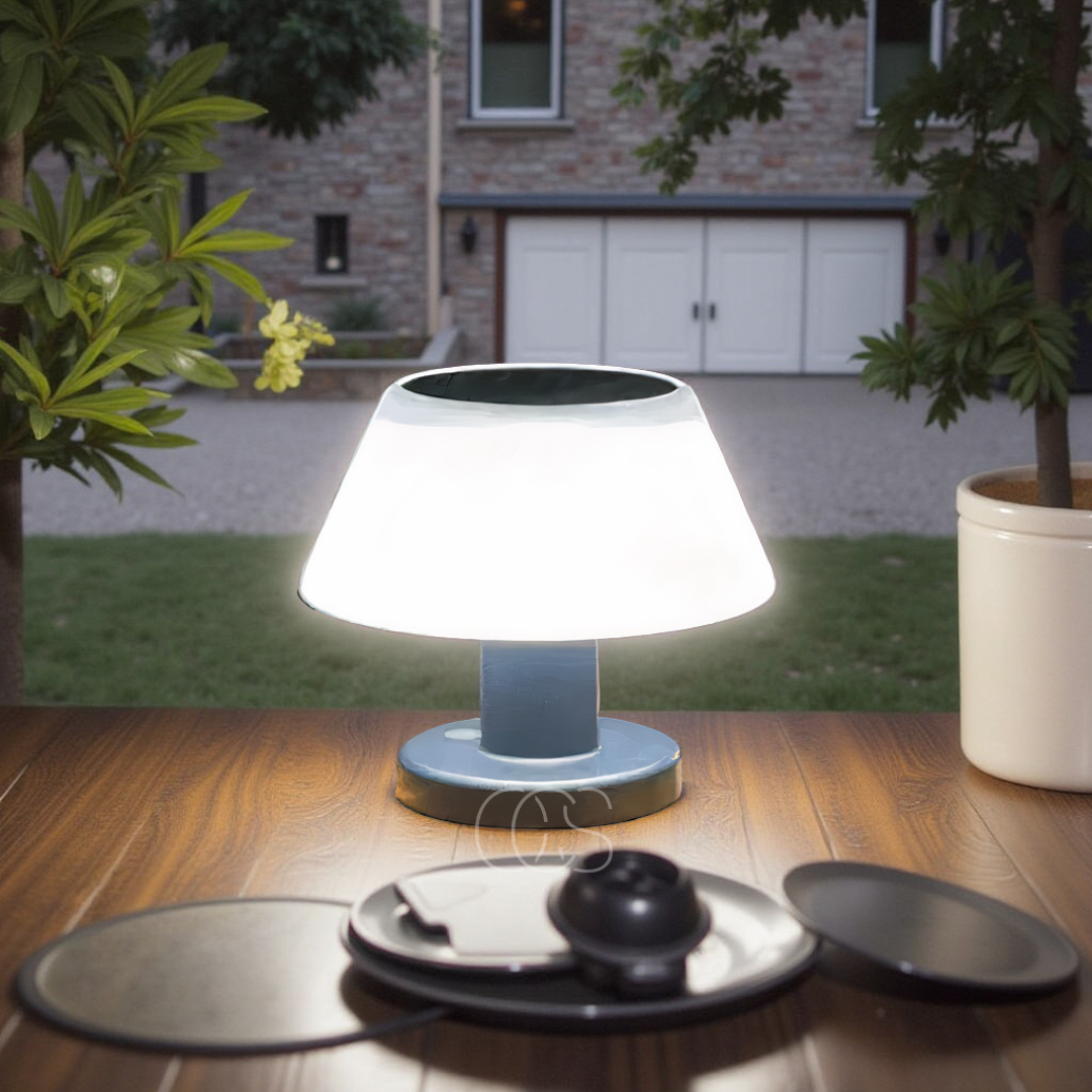 Lampă de Masă Solară Fără Fir – Ecologică și Practică