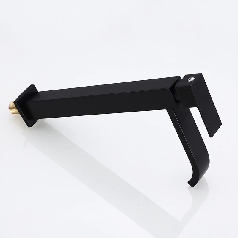 Rubinetto da lavabo rialzato – Finitura elegante nero opaco