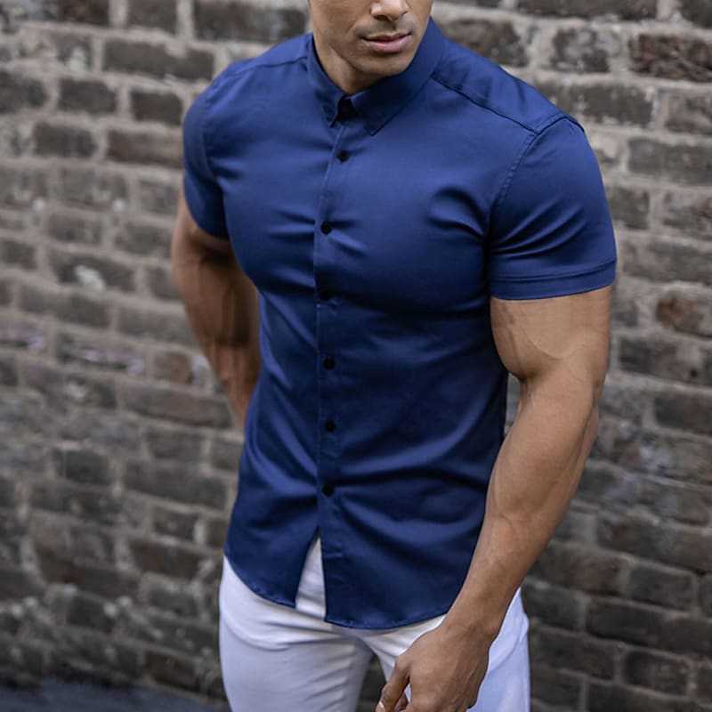 Joseph | Camisa de Mangas Curtas Elegante – Corte Ajustado e Estilo Moderno