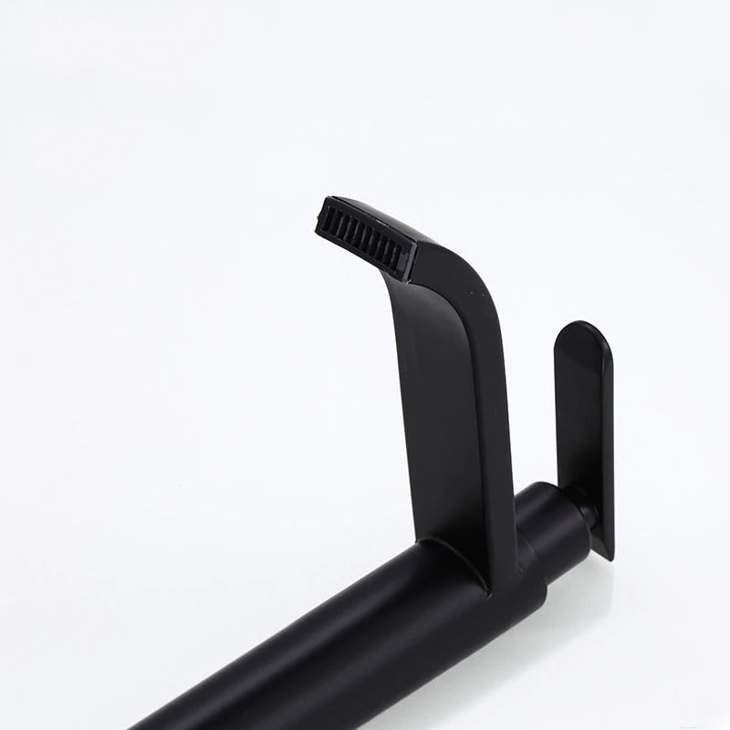 Rubinetto da lavabo rialzato – Finitura elegante nero opaco