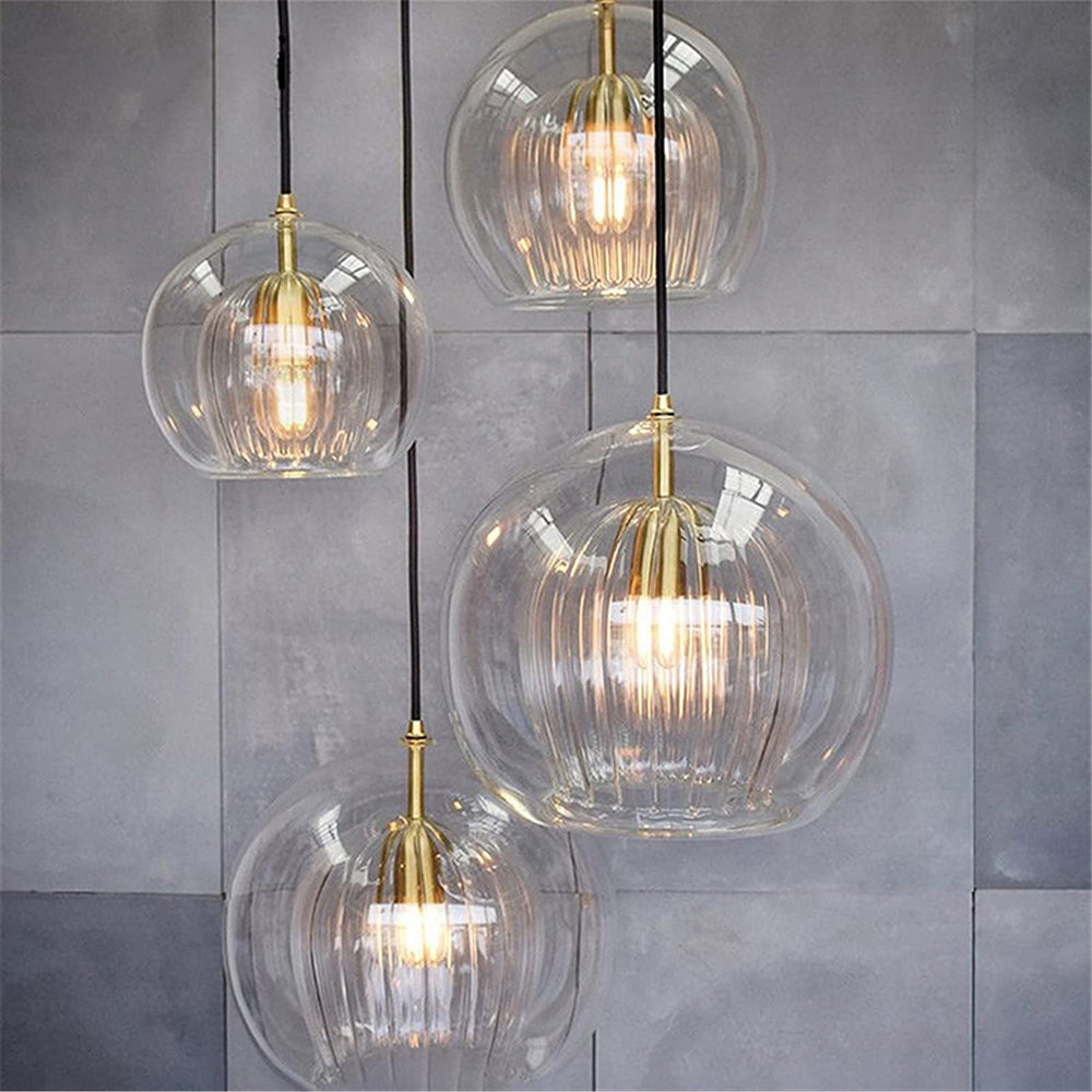 Elegante und warme Glas Pendelleuchte – Stil und Raffinesse 