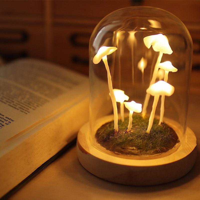 Lâmpada Cogumelo Encantada – Magia Decorativa e Elegância Intemporal 