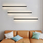 Lámpara de pared LED lineal - Elegancia sobria para interior moderno 