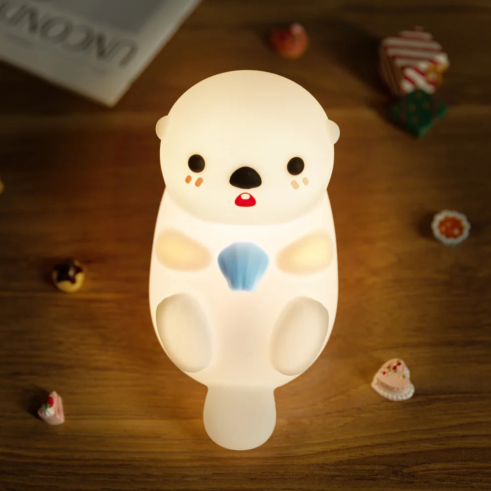 Lumină de veghe LED – Foca drăguță din silicon moale 