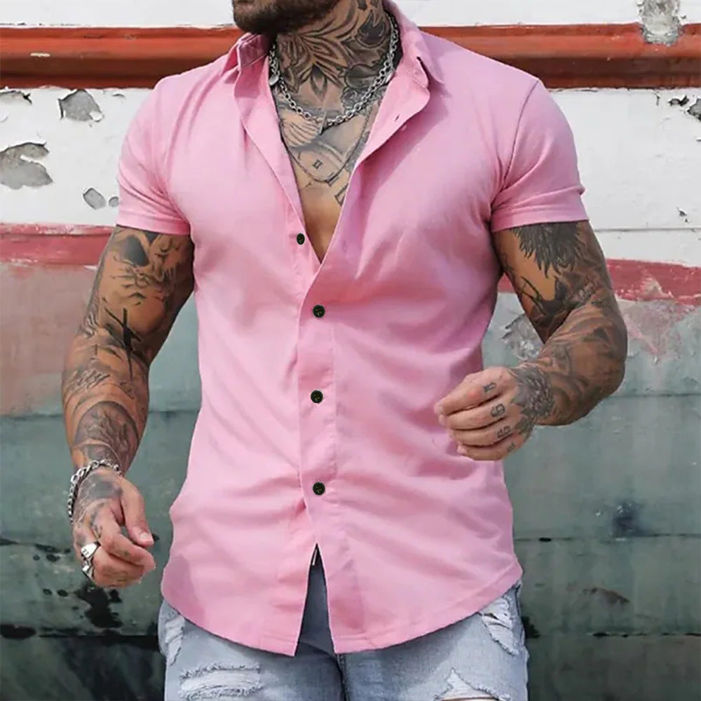 Joseph | Camisa de Mangas Curtas Elegante – Corte Ajustado e Estilo Moderno 
