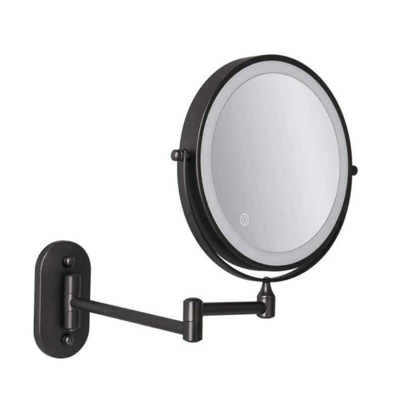 Miroir De Maquillage – Éclairage LED,  Effet Grossissant Et Sans Fil