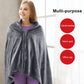 Portable heated shawl with battery for instant comfort 