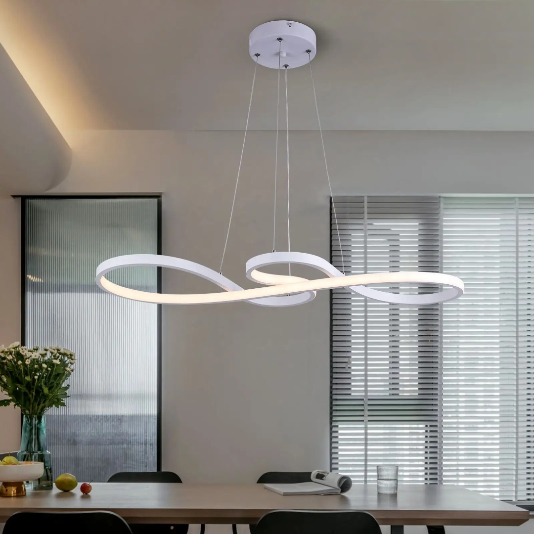 Modern LED függőlámpa gyűrűkben – Elegáns és futurisztikus design 