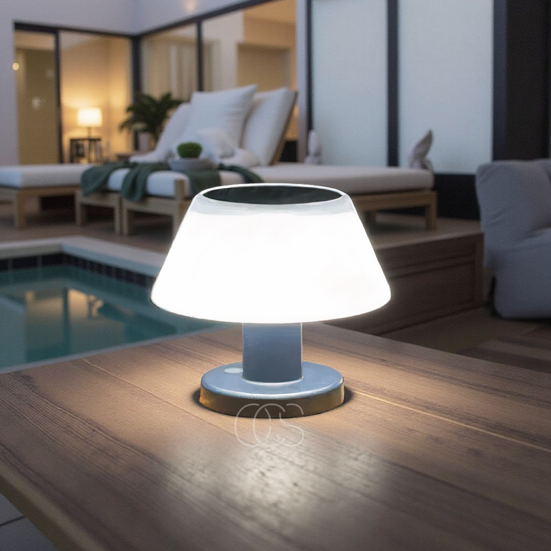 Lampă de Masă Solară Fără Fir – Ecologică și Practică 