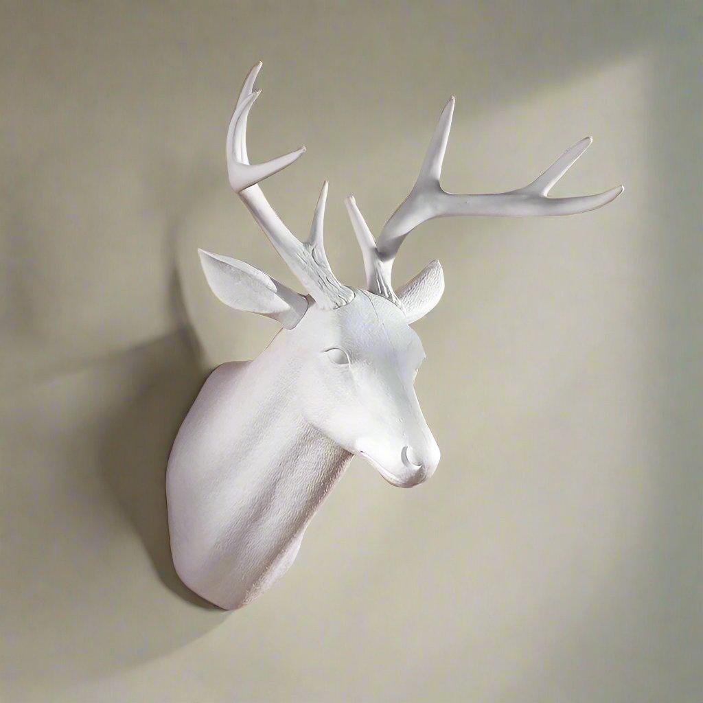 Mat Deer Wall Sculpture – Contemporary Style 