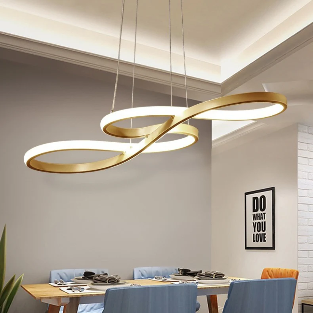 Modern LED függőlámpa gyűrűkben – Elegáns és futurisztikus design 