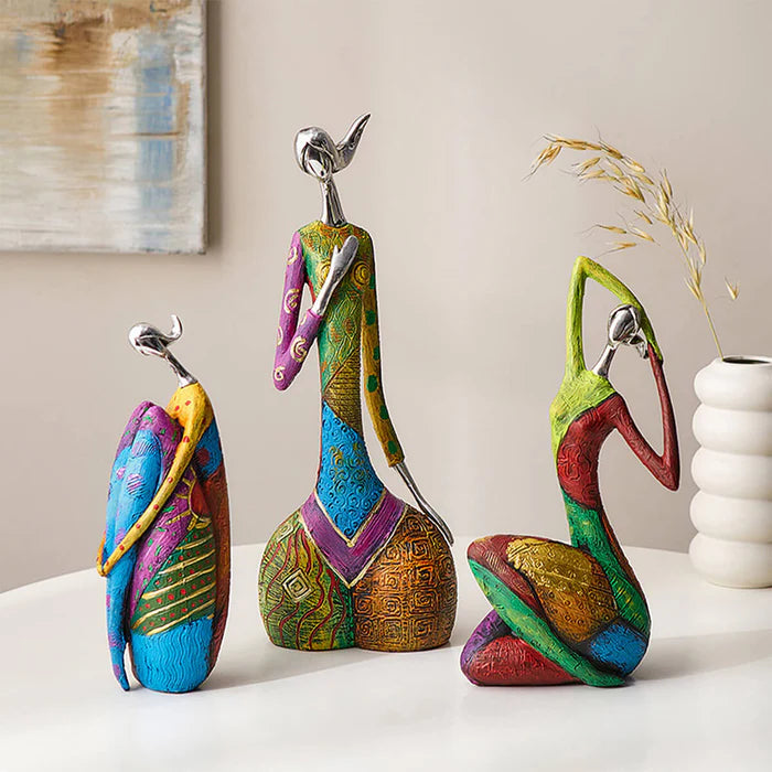 Abstrakt Skulptur Kvinna – Elegans Och Modernitet 