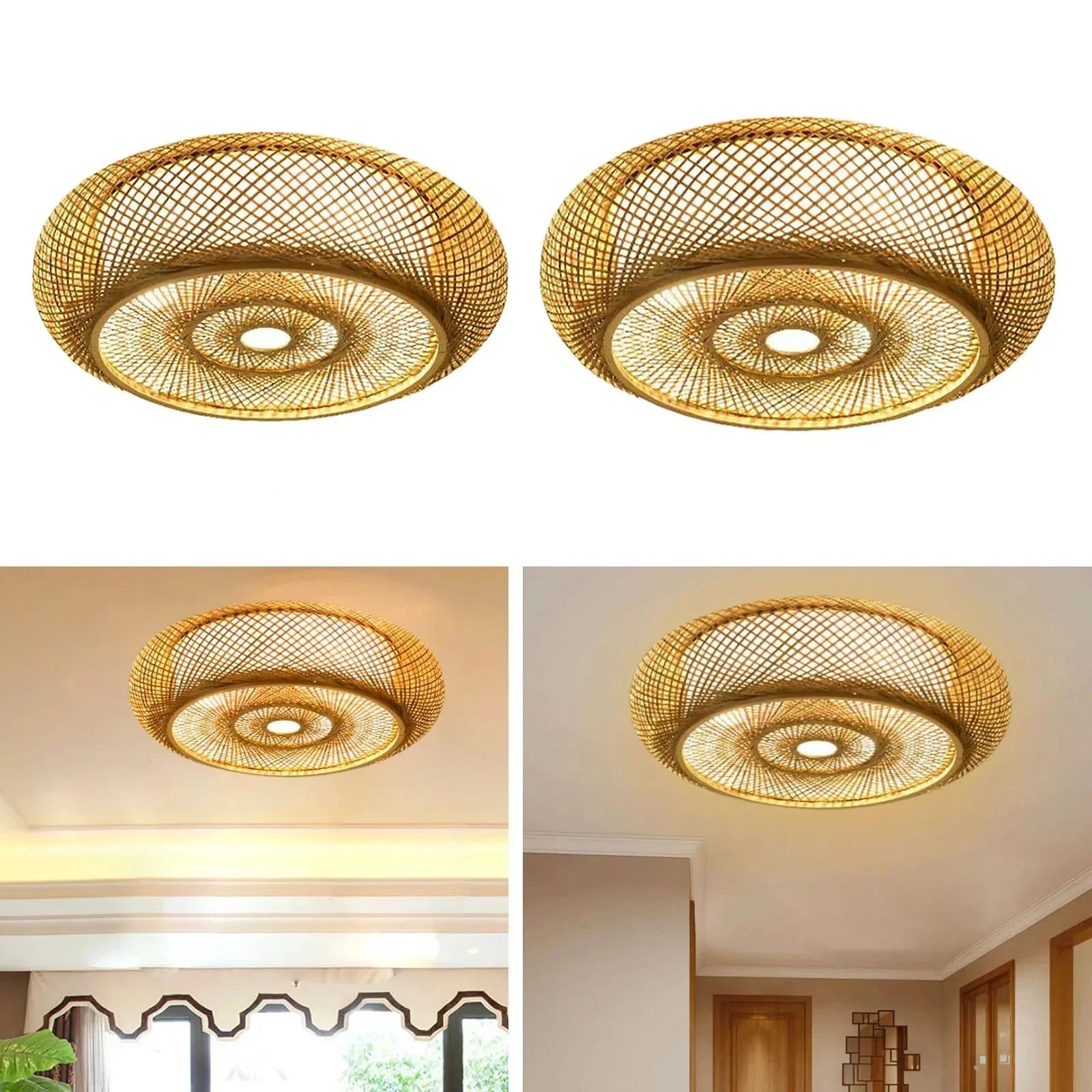 Lampada a sospensione in bambù naturale - Eleganza e autenticità
