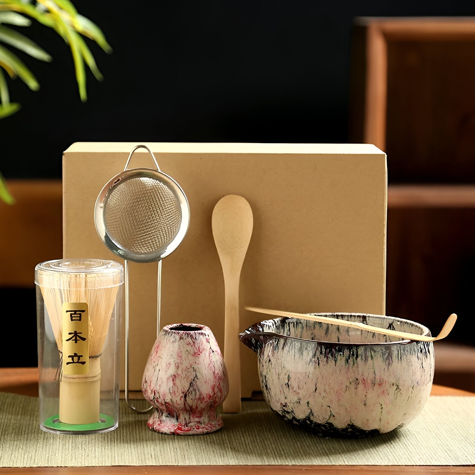 Matcha 6-dielna súprava na prípravu - remeselná elegancia a rafinovaná chuť