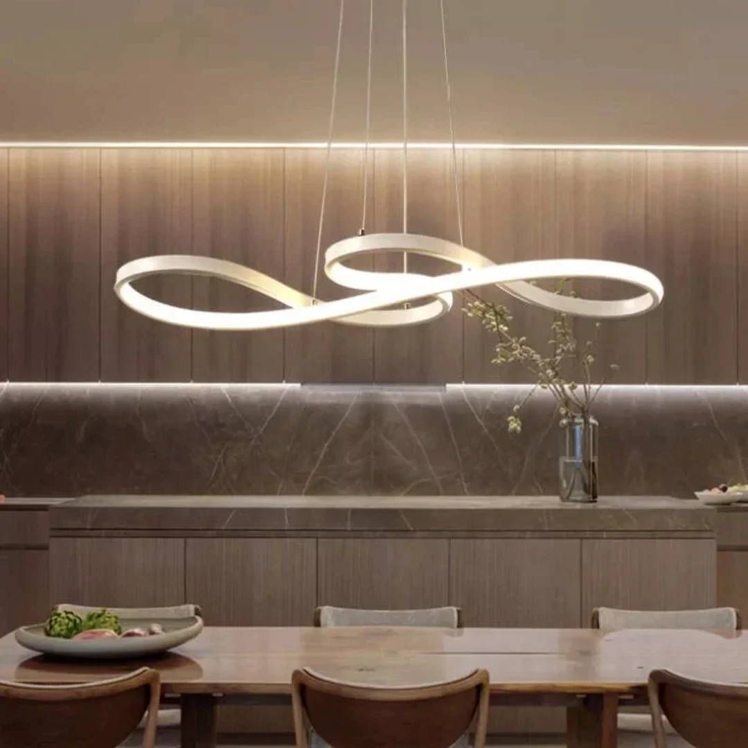 Modern LED függőlámpa gyűrűkben – Elegáns és futurisztikus design 
