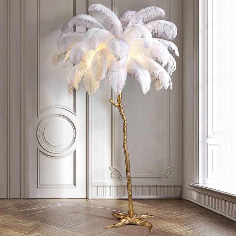 Luxus Naplámpa – Elegáns Tollas Árnyékoló 