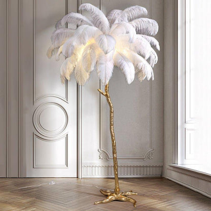Luksuriøs Sollampe – Elegant Fjærskjerm 