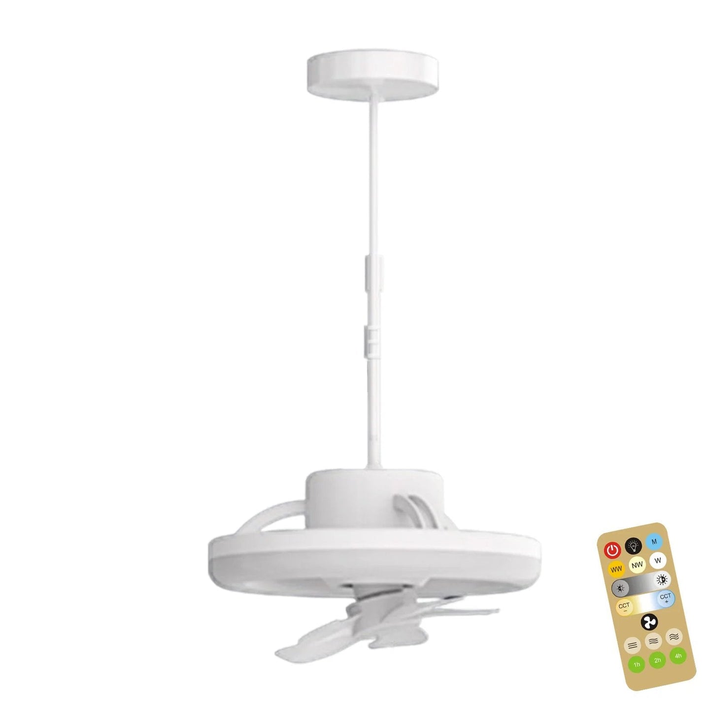 Draaibare LED ventilator voor optimale verlichting en frisheid 