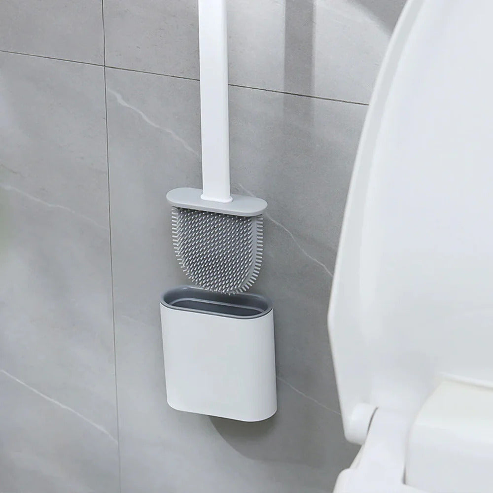 Flexibilní silikonová toaletní štětka – odolný a antibakteriální design 