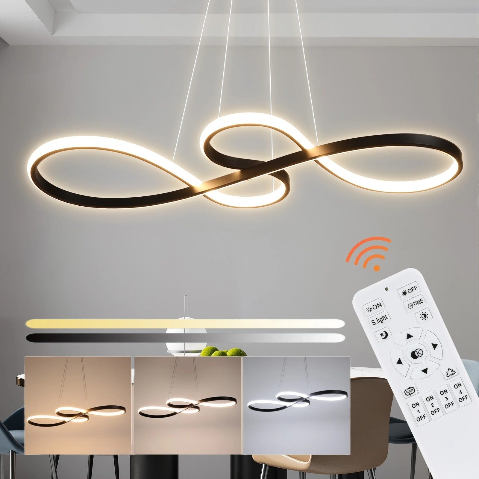 Modern LED függőlámpa gyűrűkben – Elegáns és futurisztikus design 