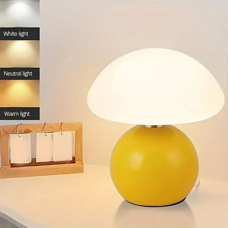 Tischlampe in Form eines Pilzes – Eleganz und Originalität 