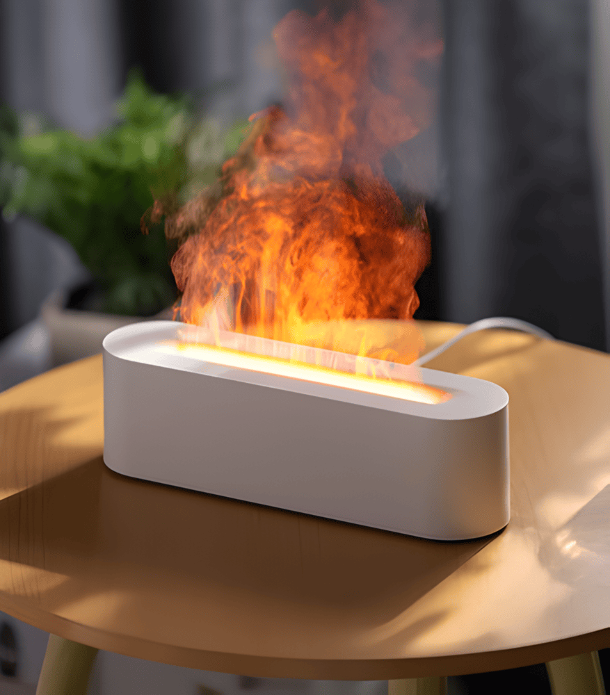 USB Aroma Diffuser Met Veelkleurige LED-verlichting - Ontspannende Sfeer & Lichte Nevel