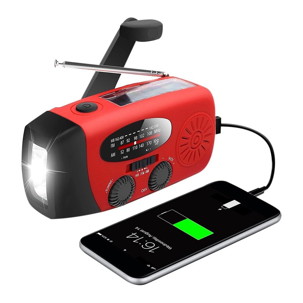 Solcellsdriven Power Bank Nödradio - Total säkerhet och autonomi