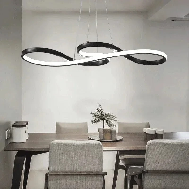 Modern LED függőlámpa gyűrűkben – Elegáns és futurisztikus design 