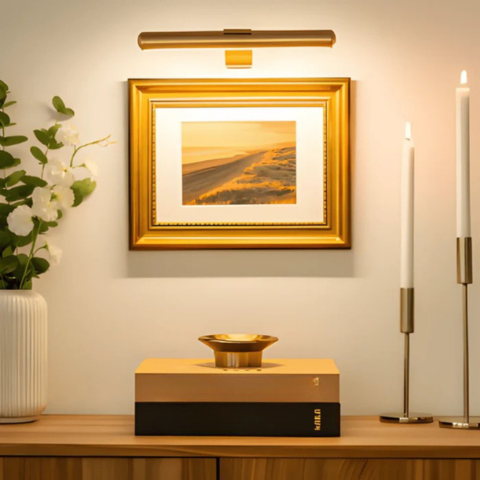 Lámpara de pared LED inalámbrica recargable por USB - Rotación completa y recarga cómoda