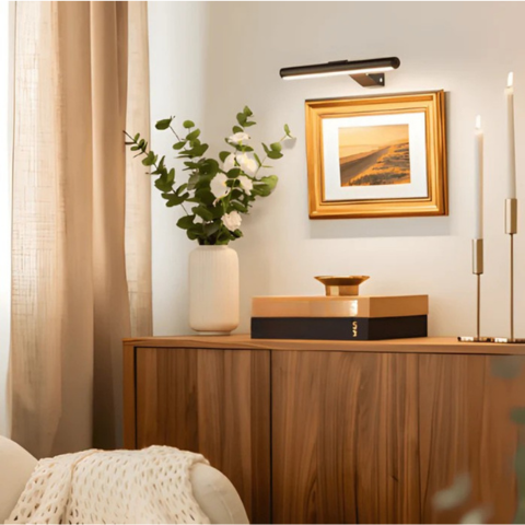 Lámpara de pared LED inalámbrica recargable por USB - Rotación completa y recarga cómoda