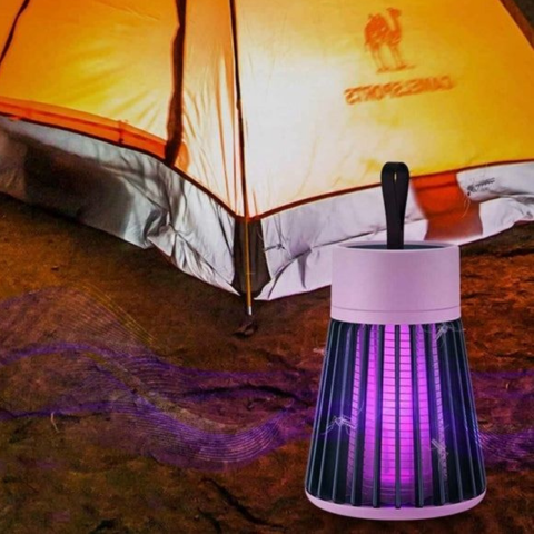 Lámpara portátil contra insectos: protección eficaz y luz suave