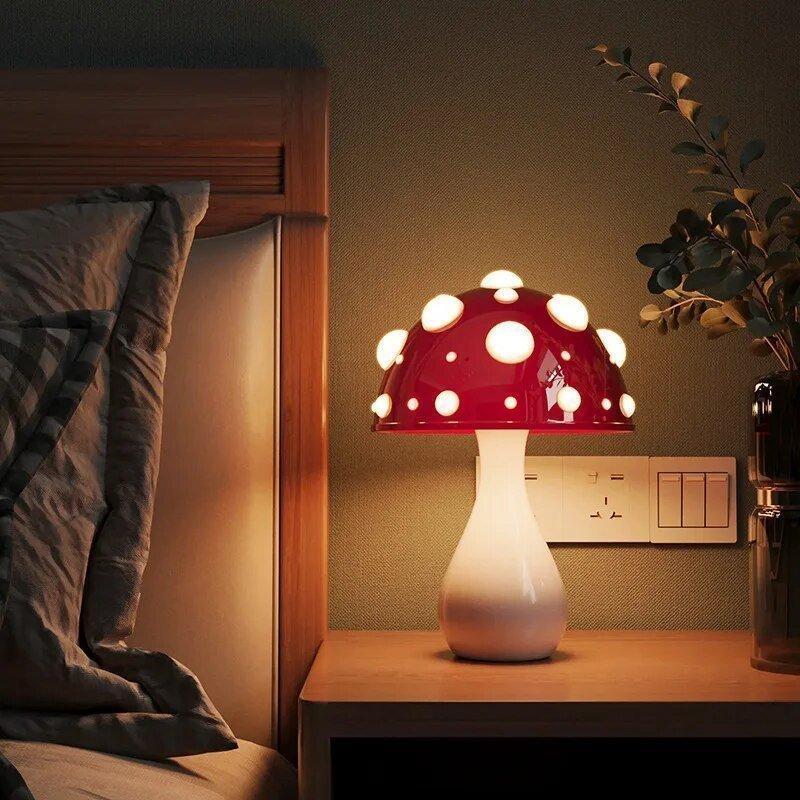 Lampe De Table Champignon – Éclairage Doux Et Style Original