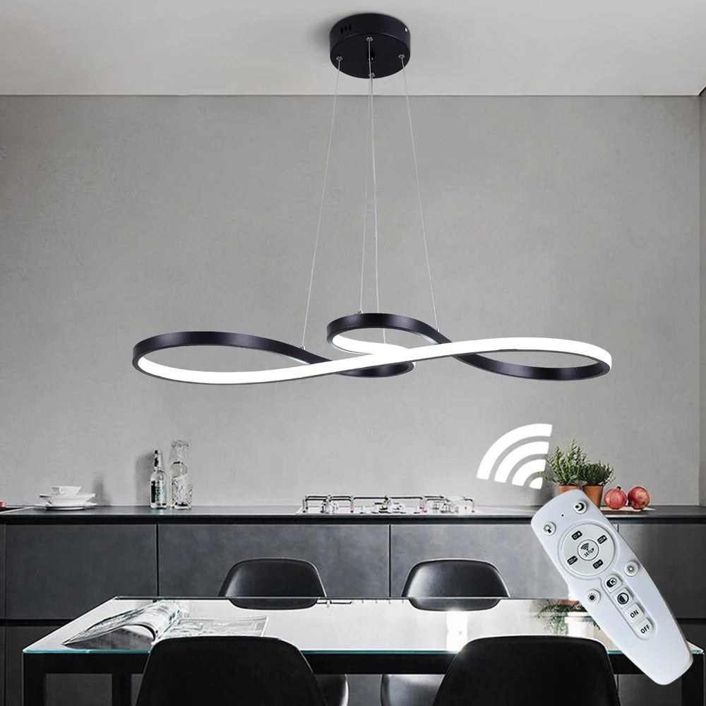 Modern LED függőlámpa gyűrűkben – Elegáns és futurisztikus design 