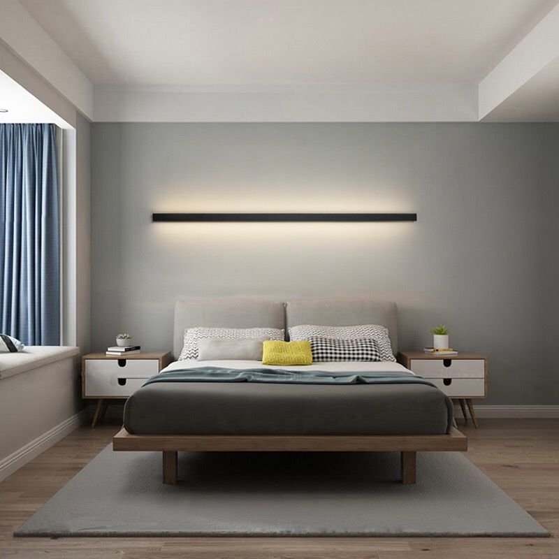 Lampe Murale LED Linéaire – Élégance Sobre Pour Intérieur Moderne