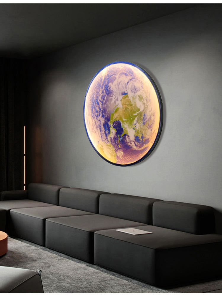 Nástenná lampa 3D LED – Mesiac pre jedinečnú atmosféru 