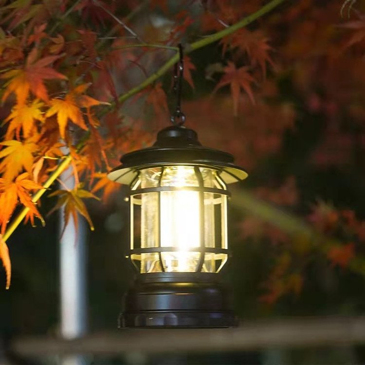 Retro-LED-Campinglampe - Vintage-Stil und Zweckmäßigkeit