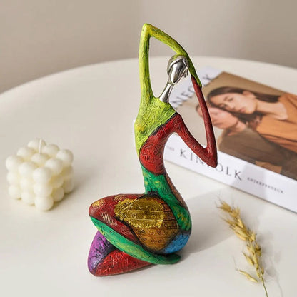 Abstrakt Skulptur Kvinna – Elegans Och Modernitet 