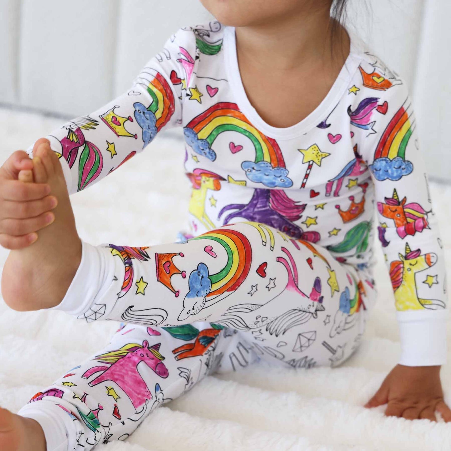 Pyjamas att färglägga för barn – Stimulerar kreativiteten 